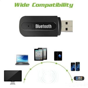 USB AUX Odbiornik Bluetooth Przenośny Bluetooth 3.5mm Audio Car HeartFree Stereo Bezprzewodowy adapter muzyczny do iPhone Samsung Android Telefon OM-Q5