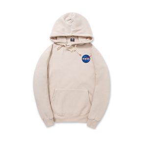 Felpa con cappuccio Nasa Streetwear Hip Hop Khaki Nero Grigio Rosa Bianco Felpa con cappuccio Uomo Felpe con cappuccio Felpe con stampa classica 719