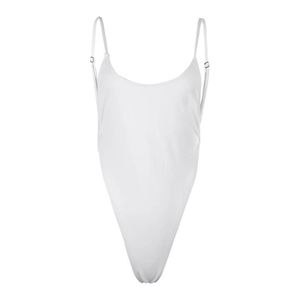 2018 einteilige Badebekleidung Swimsuit Sexy Tanga Bodysuit Leotard Swimsuits Frauen High Cut Schwimmen Anzug Beachwear 3 Farben
