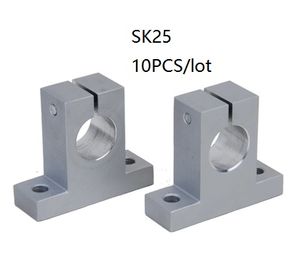 10 sztuk / partia SK25 SH25A 25mm liniowy wspornik szyny liniowej łożyska liniowa pręta szynowa Wsparcie wsparcie dla routera CNC Router 3D