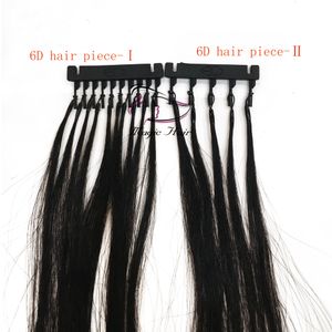 Segunda geração de extensões de cabelo 6d cor natural de 14 polegadas a 26 polegadas 10A Virgin Brazilian Human Human Extensions 2019 nova chegada