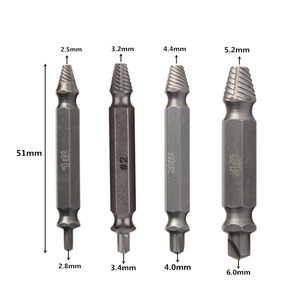Freeshipping Skruv Extractor Drill Bits Guide Set Easy Out Bolt Stud Remover Broken Soeed Out DamagedTool
