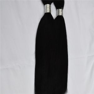 Elibess product Hot sale Human Hair Bulk In Factory Price 3 Bundle 300g Brazilian Straight Wave Bulk Hair For Braiding Hair No Weft