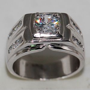 Anello di fidanzamento degli uomini di Choucong Ring Real 2Ct Diamond 925 Sterling Silver Party Wedding Anghy SZ 7-13 Regalo