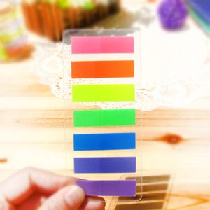 7 Solid Color Sticky Page Marker, diverse fluorescerande indexmarkörer 20-pack