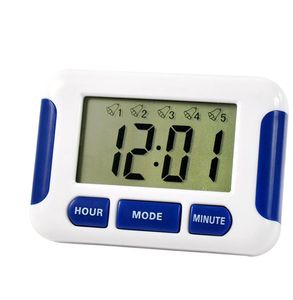 200 pcs Free DHL Alarm Clock 5 Groups Noisy Bell 12/24 Hours Countdown Multi Kitchen Home House Lab SN1421