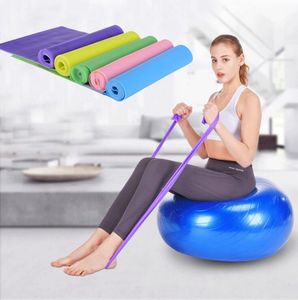 1,5m Natur Latex Yoga Band Övningar Motstånd Band Elastisk Stretch Belt Fitness Training Band Rope Plates Expansion Band grossist