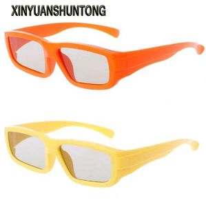 Xinyuanshuntong 3D gözlük çocuk boyutu Dairesel polarize pasif 3d gözlük için gerçek d 3d tv sinema filmi
