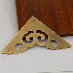 Parte decorativa dell'hardware della cassa di legno del contenitore di gioielli del gabinetto della scrivania della mobilia della staffa angolare cinese antica