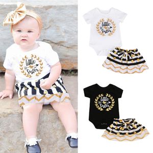 Neonato Neonato Bambini Neonate Sorellina Pagliaccetto Pantaloni Sorella T-Shirt Gonna Abbinamento Abiti 2 Pezzi Set Abbigliamento Casual