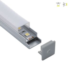 300 X 2M sets/lot U shape led light aluminum profile 20mm wide square aluminium led housing channel for wall recessed lighting