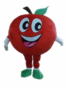 Yetişkin için büyük gözleri ve büyük ağız ile 2018 İndirim fabrika satış apple maskot kostüm