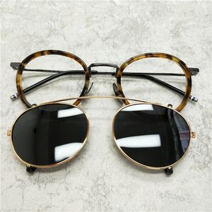 Marka Gözlük Optik Gözlük Çerçeve Polarize Lensler Ile Vintage Güneş Gözlüğü TB710 Erkek Kadın Gözlük Çerçeveleri Miyopi Gözlük
