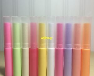 100 stks / partij 3G lege lippenstift buis plastic lip balsem container kleine cosmetische 3 ml lip stick glanzende fles