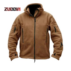 Dropshipping Winter Military Tactical Fleece Jacket Men Warm Polar Army Clothes Multiple Pocket Thermal Coat Jackets