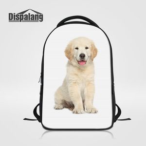 14-Zoll-Laptop-Rucksack Tierhund-Rucksack-Schultaschen für Hochschüler-Studenten Girly Daily-Schulter-Bagpacks für Reisen von Kindern Rugtas