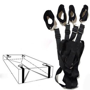 Bondage Kit Restraint System Fetish Vuxna Spel Set Wrists Ankel Cuffs Sexleksaker för par J1838