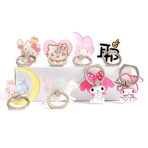 Cute Hello Kitty Ring Phone Holder with Stand Unique Mix Styles Phone Holder for iPhone Universal All Cellphone with retail package