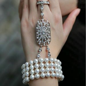 Moda Parça için Gelin Great Gatsby s Zincir Düğün Takı Streç Bilezik Lady Ve Kızların Hediye