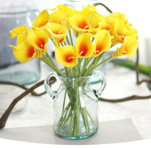Wholesale wedding calla lilies for sale - Group buy Calla Lily Bride Bouquet CM Long Single Artificial Flower Silk Flower Color Option for Wedding Anniversary Home Decoration Epacket Free