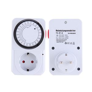 Freeshipping 24 timmars mekanisk elektrisk kontaktprogram Timer Power Switch Energy Saver