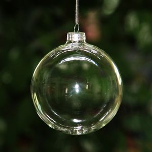 Hochzeitskugeln, Weihnachtskugeln, transparente Kunststoff-Hochzeitskugeln, 3 Zoll/80 mm, Christbaumschmuck W7447