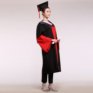 Graduation ceremony Student Uniform Doctor Engineer service dress gown fabric bachelor of clothes hat master service Doctoral Academic Gown