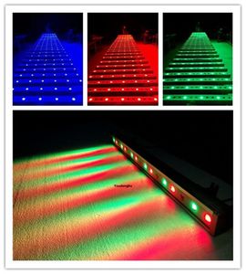 2 Stück Bühnenleiste LED-Wandfluterlicht 18x3W RGB linearer LED-Wandfluter für den Außenbereich IP65 DMX-Flutlicht Außenflutlicht