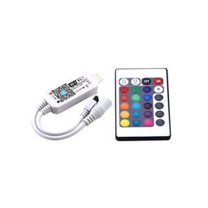 Frete Grátis 10 PCS RGBW Controladores IR RF Controlador de Tira LED com 21 Keys Remote Controller Google Alexa para 5050 3528 SMD