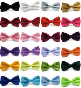 Solid Fashion Bow ties Groom Men Colourful Plaid Cravat gravata Male Marriage Butterfly Wedding Bowties business bow tie mixed colors