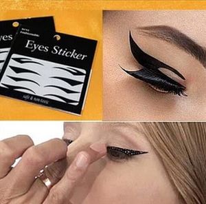 Eyeliner klistermärke makeup verktyg ögon klistermärke katt stil sexig temporär dubbel ögonskugga ögonlock tejp svart eyeliner tejp