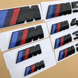 1pcs Glossy Black 3D ABS M M2 M3 M4 M5 Chrome Emblem Car Styling Fender Trunk Badge Logo Sticker for BMW good Quality259e