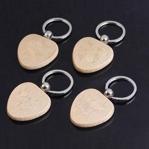 Wholesale car blank key for sale - Group buy House Blank Wooden Key Chain DIY Promotion Customized Key Tags Car Promotional Gift Key Ring