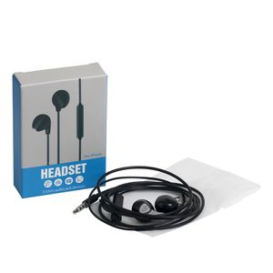 Med Retail Box 3,5mm hörlurar Super Earset Knoppar Låg bas Hörlurar Buller Isolerande Earbud Headset Mic för iPhone 4 5 6 6s Samsung