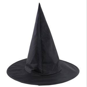 Cappello da strega di Halloween Masquerade Cappello da mago nero Accessorio per costume cosplay per bambini adulti Costume da mago per feste di Halloween Prop