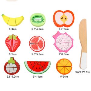 Wholesale fruit cutting toys resale online - Large Kids Rubber Wood D Puzzle Cutting Fruit Tangram Jigsaw Puzzle Board Play House Toy Children Educational Toys Gifts