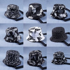 new Design Print Cotton Bucket Hat Outdoor Sun Beach Cap Fisherman Panama Sports Hats for Women Men