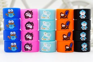 Silicon Band Rings Engraved Cartoon Silicone Rubber Protection Decorative Beauty Ring Diameter 16mm For EVOD EGO T Twist Battery