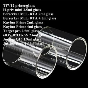 TF12 Prince H-priv min Berserker MTL RTA Kayfun Prime Target pro iJOY RDTA 5S Justfog Q16 Fog1 Танк Распылитель Сменная стеклянная трубка из пирекса