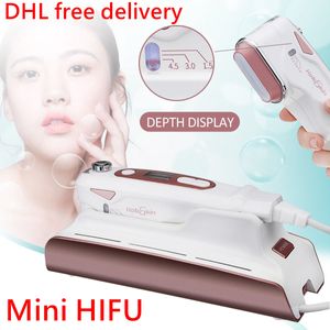 Portable Ultrasound Hifu Machine Face Lifting Tightening Skin Care Wrinkle Removal Therapy High Intensity Focused Home Beauty CE DHL