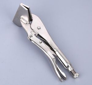 Free Shipping 1PCS High Quality 10 inch Luxury U Type Flat Nose Locking Crimping Pliers Pipe Wrench Flat Plate Diagonal Pliers Welding Clamp