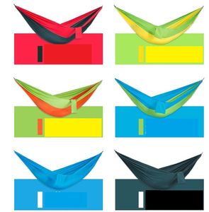 Top Quality Portable Nylon Parachute single Person Hammock Outdoor Camping Safe Outdoor Gear travel Hammock Sleeping Bag 270X90cm