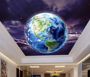 soffitto su ordinazione murale 3d carta da parati stellato carte cielo parete della decorazione casa del salone 3D soffitto foto 3D Wallpaper