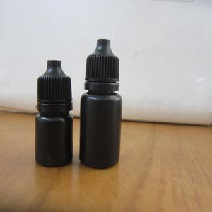 5G 10G leere Augentropfflaschen, 5 ml, 10 ml, aus Kunststoff, zusammendrückbare Tropfflaschen, Augenflüssigkeits-Tropfflaschen, schwarz