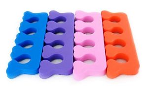 Partihandel Toe Separatorer Finger Toe Soft Separator Nail Art Pedicure Tools Style