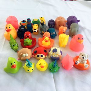 Baby Bath Water Toy toys Sounds Rubber Animal Kids Bathe toys Swimming Beach Gifts For kids