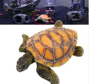 Snygg akvarium prydnad Polyresin sköldpadda sköldpadda fisk tank dekoration leverans