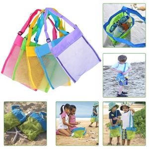 Crianças brinquedos de praia Receba saco de malha Sandboxes Longe toda a areia Criança Sandpit armazenamento Shell Areia Net Longe Praia malha Pouch