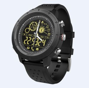 Kompass Smart Watch Fitness Tracker Sport Aktivitet SmartWatch Bluetooth Pedometer Djup Vattentät Armbandsur för Android iPhone