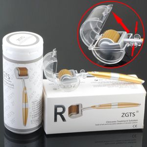 ZGTS Luxury 192 Titanium Micro Needles Therapy Derma Roller для шрамов от угревой сыпи, антивозрастной уход за кожей, уход за красотой, омоложение